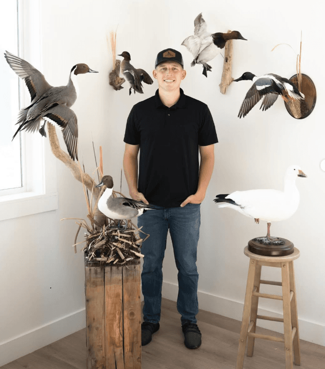 Ferrin Taxidermy craftsman at work